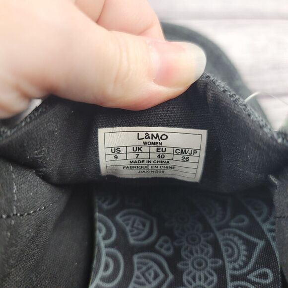 Lamo Canvas Slip-on Comfort Shoes Black/Gray Women's 9 - Picture 5 of 6